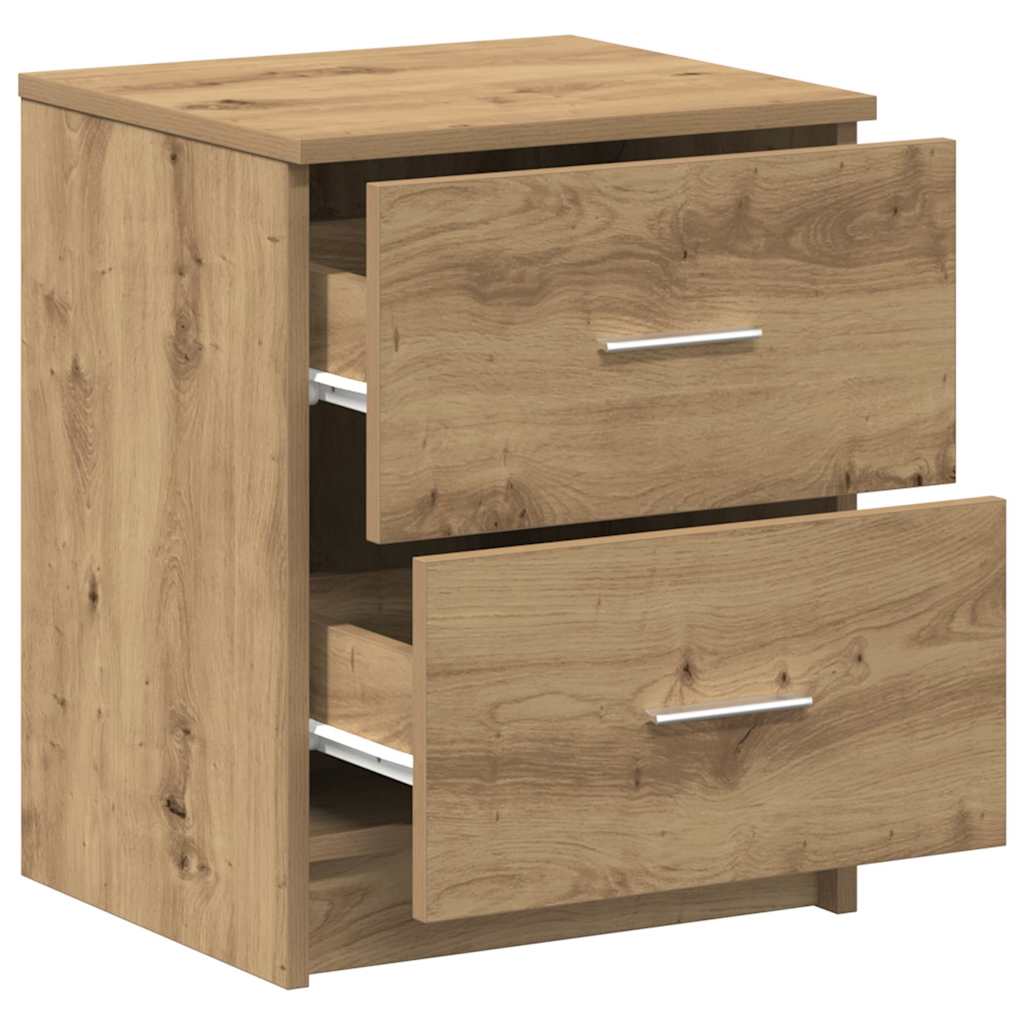 vidaXL Bedside Cabinet | Artisan oak | Engineered wood | 40 x 36 x 50 cm