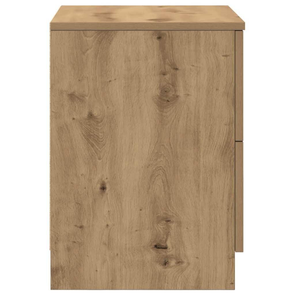 vidaXL Bedside Cabinet | Artisan oak | Engineered wood | 40 x 36 x 50 cm