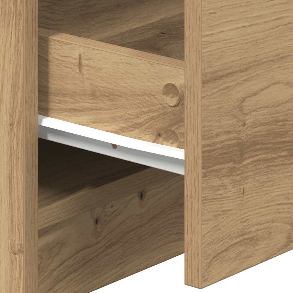 vidaXL Bedside Cabinet | Artisan oak | Engineered wood | 40 x 36 x 50 cm