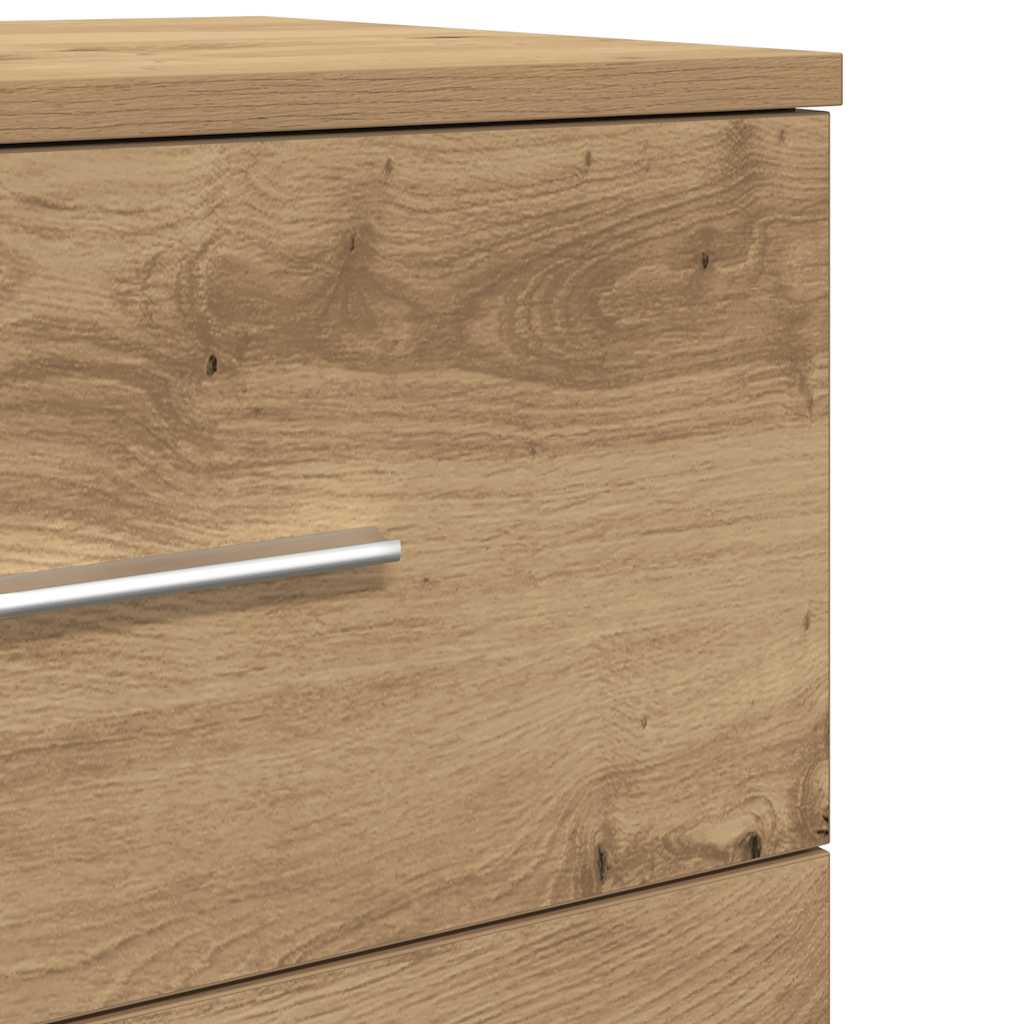 vidaXL Bedside Cabinet | Artisan oak | Engineered wood | 40 x 36 x 50 cm