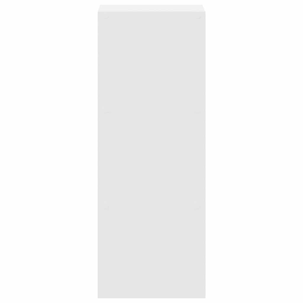vidaXL Bookcase Stackable White 30x30x80 cm Engineered Wood