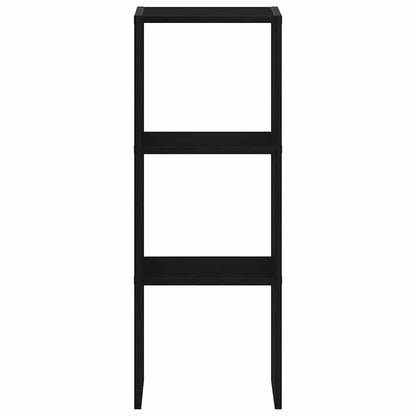 vidaXL Bookcase Stackable Black Oak 30x30x80 cm Engineered Wood