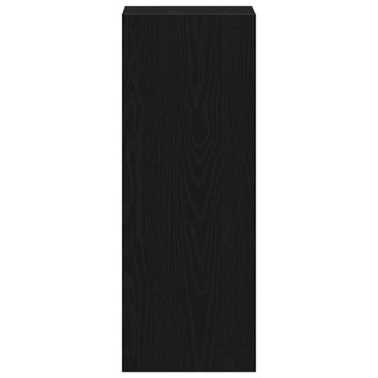 vidaXL Bookcase Stackable Black Oak 30x30x80 cm Engineered Wood