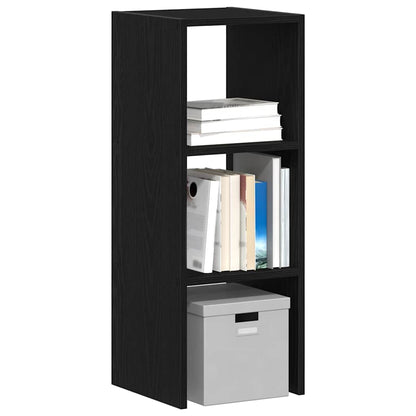 vidaXL Bookcase Stackable Black Oak 30x30x80 cm Engineered Wood