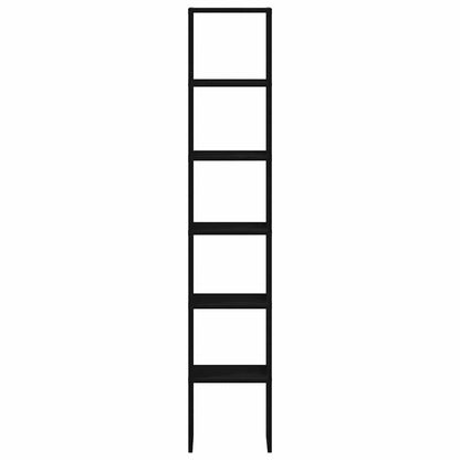 vidaXL Bookcases 2 pcs Stackable Black Oak 30x30x80 cm Engineered Wood