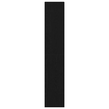 vidaXL Bookcases 2 pcs Stackable Black Oak 30x30x80 cm Engineered Wood