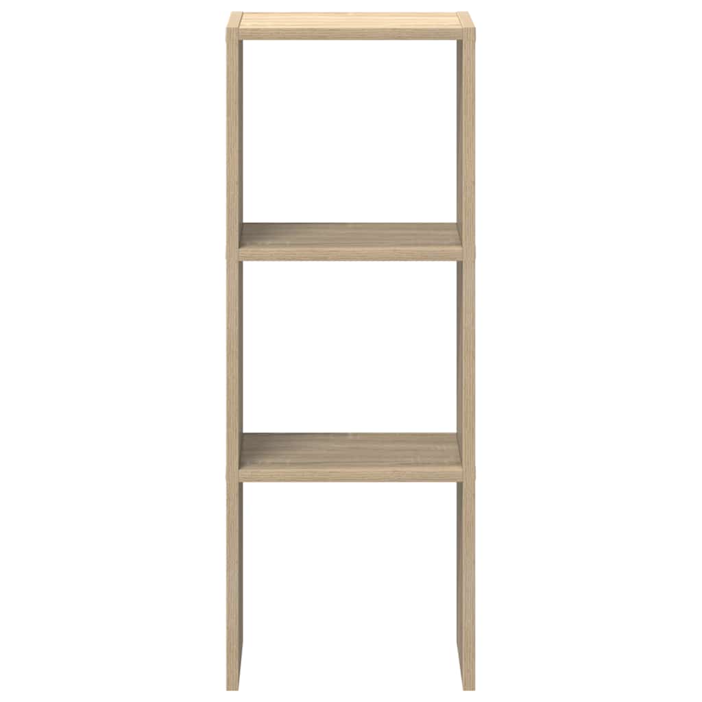 vidaXL Bookcase Stackable Sonoma Oak 30x30x80 cm Engineered Wood