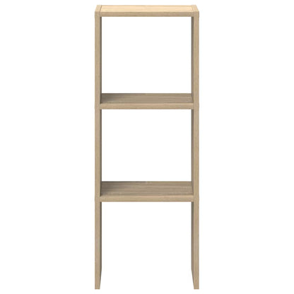 vidaXL Bookcase Stackable Sonoma Oak 30x30x80 cm Engineered Wood