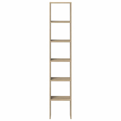 vidaXL Bookcases 2 pcs Stackable Sonoma Oak 30x30x80 cm Engineered Wood