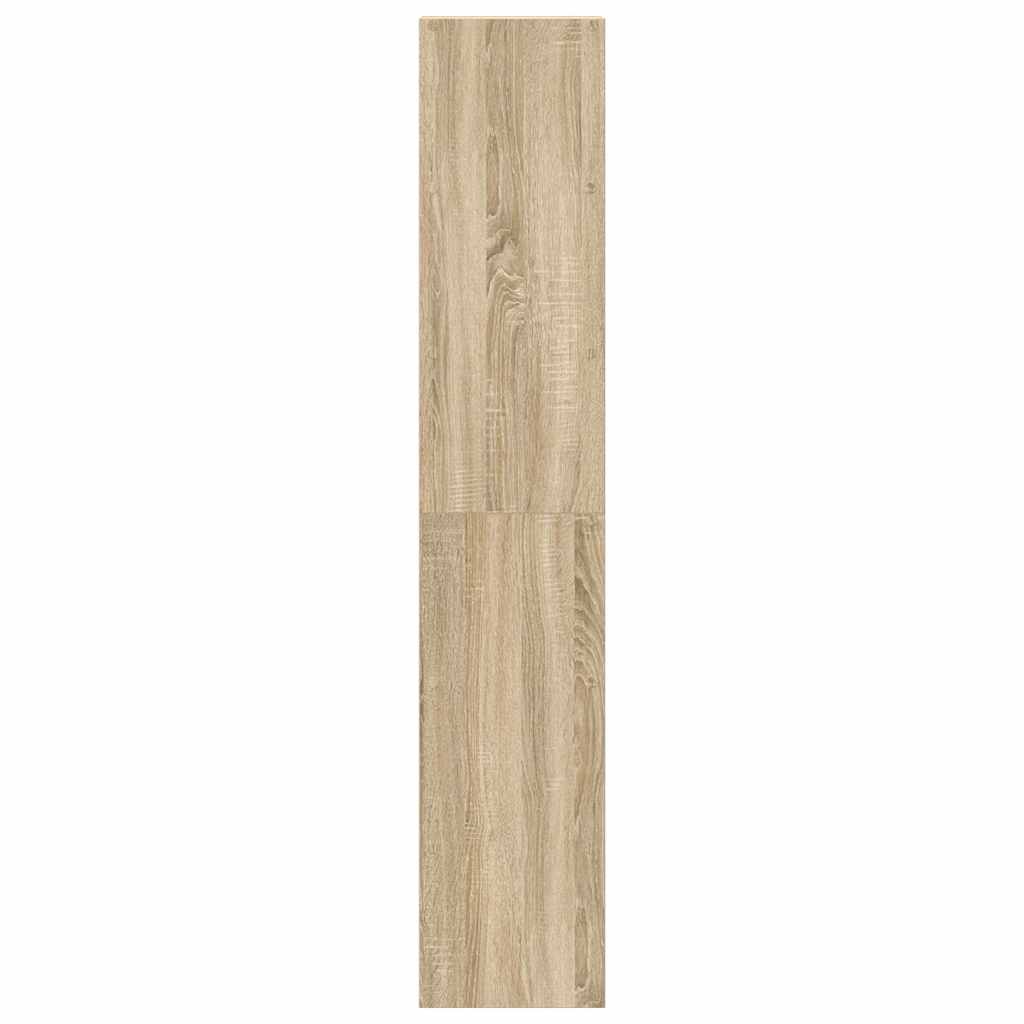 vidaXL Bookcases 2 pcs Stackable Sonoma Oak 30x30x80 cm Engineered Wood