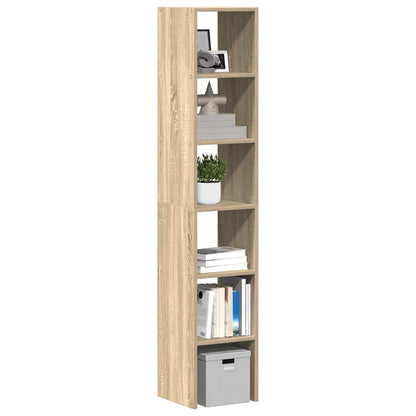 vidaXL Bookcases 2 pcs Stackable Sonoma Oak 30x30x80 cm Engineered Wood