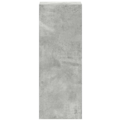 vidaXL Bookcase Stackable Concrete Grey 30x30x80 cm Engineered Wood