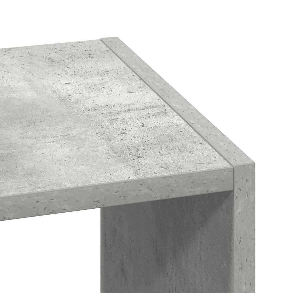 vidaXL Bookcase Stackable Concrete Grey 30x30x80 cm Engineered Wood