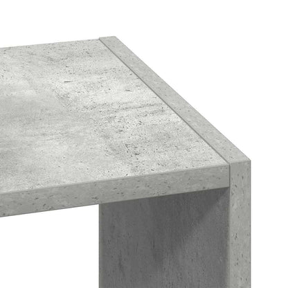 vidaXL Bookcase Stackable Concrete Grey 30x30x80 cm Engineered Wood
