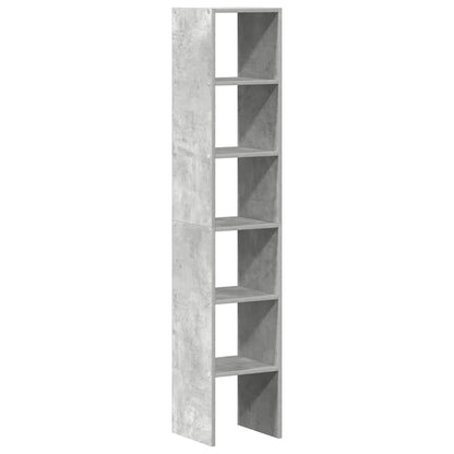 vidaXL Bookcases 2 pcs Stackable Concrete Grey 30x30x80 cm Engineered Wood
