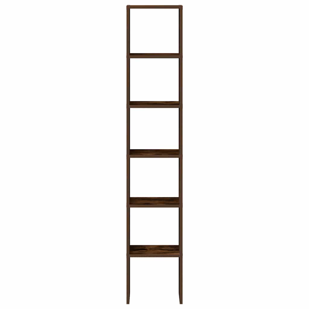 vidaXL Bookcases 2 pcs Stackable Smoked Oak 30x30x80 cm Engineered Wood