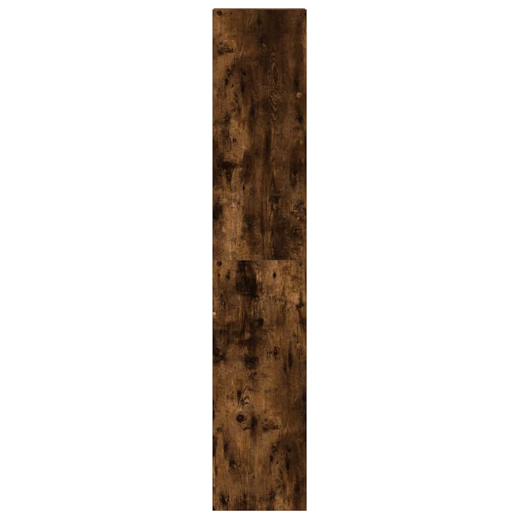 vidaXL Bookcases 2 pcs Stackable Smoked Oak 30x30x80 cm Engineered Wood