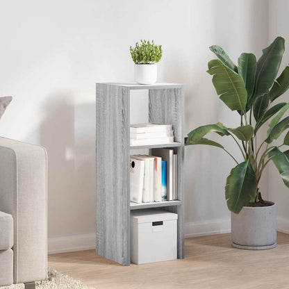 vidaXL Bookcase Stackable Grey Sonoma 30x30x80 cm Engineered Wood