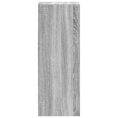 vidaXL Bookcase Stackable Grey Sonoma 30x30x80 cm Engineered Wood