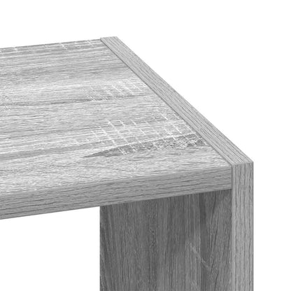 vidaXL Bookcase Stackable Grey Sonoma 30x30x80 cm Engineered Wood