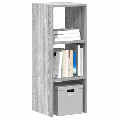vidaXL Bookcase Stackable Grey Sonoma 30x30x80 cm Engineered Wood