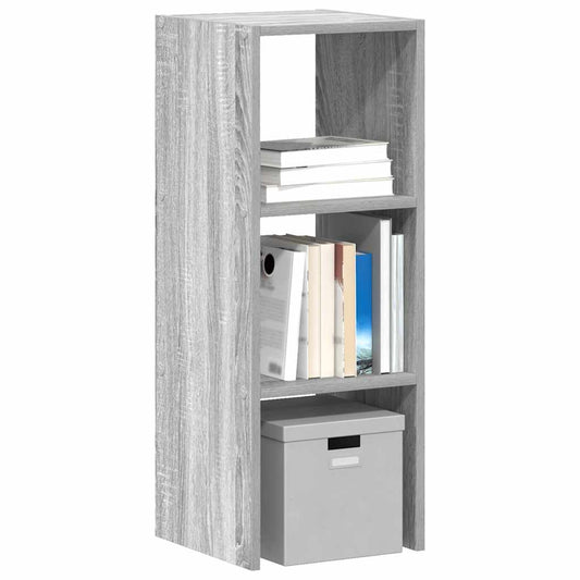vidaXL Bookcase Stackable Grey Sonoma 30x30x80 cm Engineered Wood