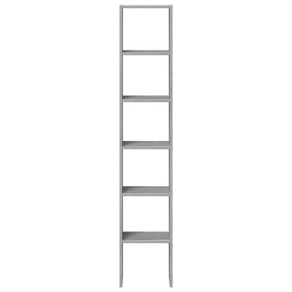 vidaXL Bookcases 2 pcs Stackable Grey Sonoma 30x30x80 cm Engineered Wood