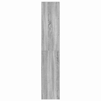 vidaXL Bookcases 2 pcs Stackable Grey Sonoma 30x30x80 cm Engineered Wood