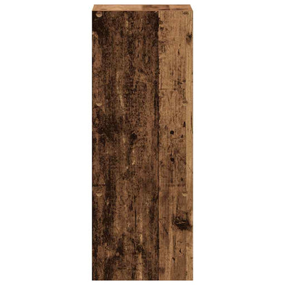vidaXL Bookcase Stackable Old Wood 30x30x80 cm Engineered Wood