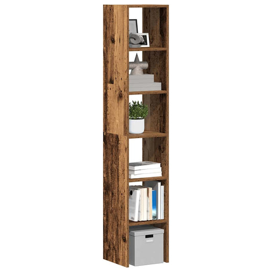 vidaXL Bookcases 2 pcs Stackable Old Wood 30x30x80 cm Engineered Wood
