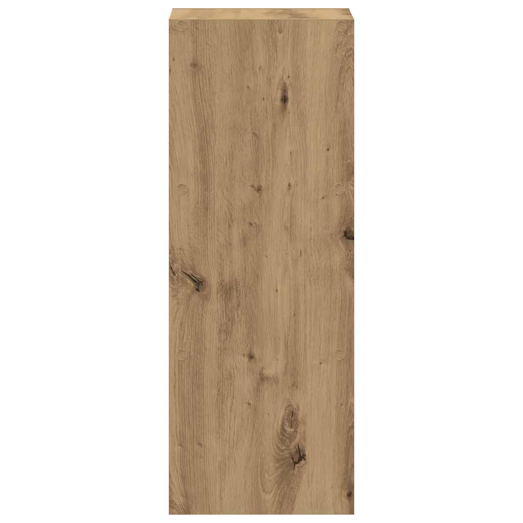 vidaXL Bookcase Stackable Artisan Oak 30x30x80 cm Engineered Wood