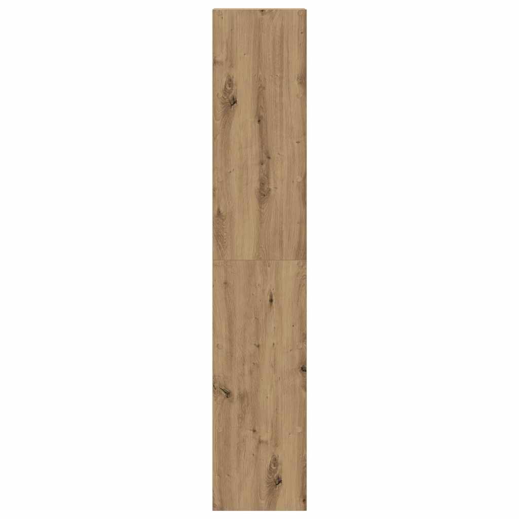 vidaXL Bookcases 2 pcs Stackable Artisan Oak 30x30x80 cm Engineered Wood