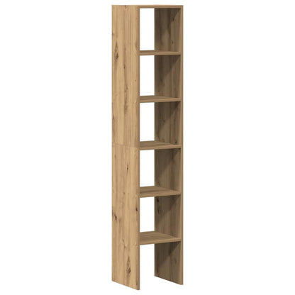 vidaXL Bookcases 2 pcs Stackable Artisan Oak 30x30x80 cm Engineered Wood