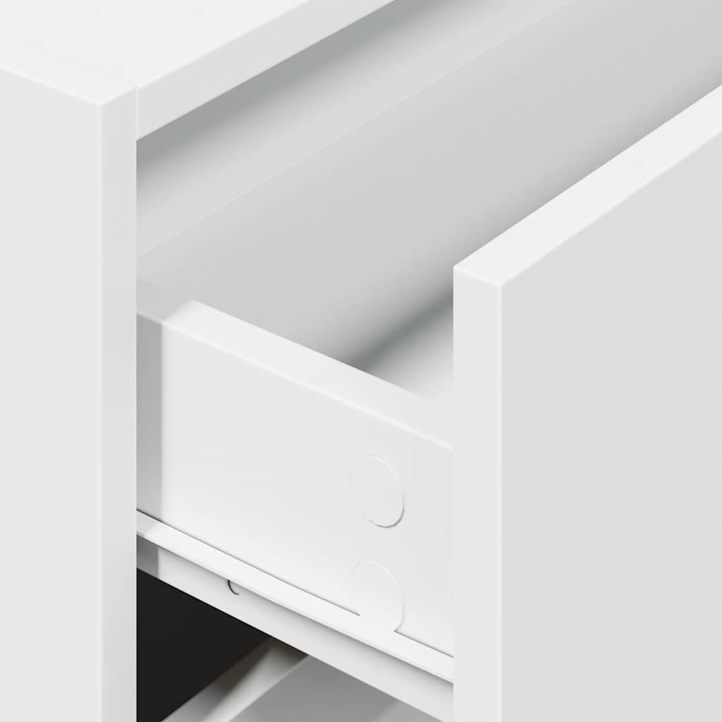 vidaXL Cabinet with 2 Drawers White 60x31x40 cm Engineered Wood