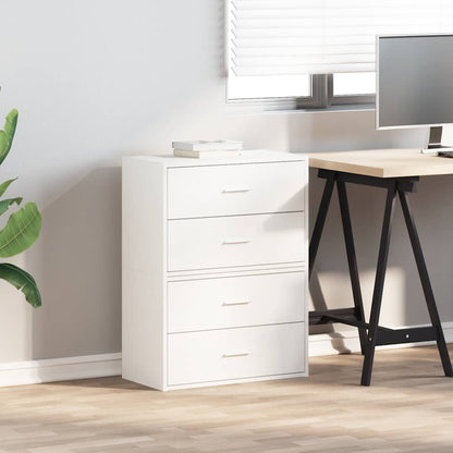 vidaXL Cabinets with 4 Drawers 2 pcs White 60x31x40 cm Engineered Wood