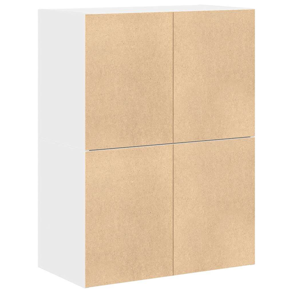 vidaXL Cabinets with 4 Drawers 2 pcs White 60x31x40 cm Engineered Wood