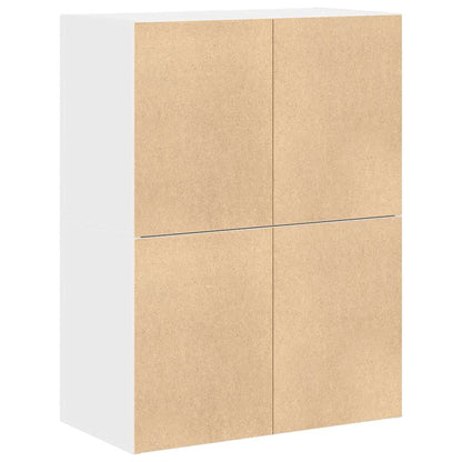 vidaXL Cabinets with 4 Drawers 2 pcs White 60x31x40 cm Engineered Wood