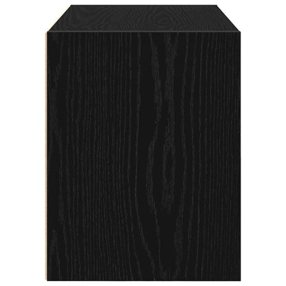 vidaXL Cabinet with 2 Drawers Black Oak 60x31x40 cm Engineered Wood