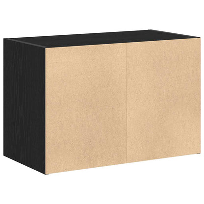 vidaXL Cabinet with 2 Drawers Black Oak 60x31x40 cm Engineered Wood
