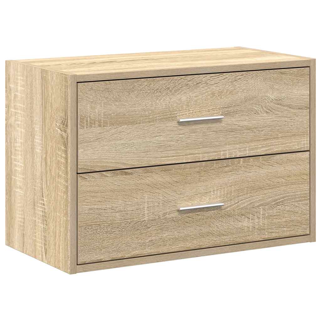 vidaXL Cabinet with 2 Drawers Sonoma Oak 60x31x40 cm Engineered Wood