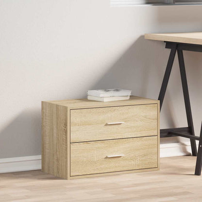 vidaXL Cabinet with 2 Drawers Sonoma Oak 60x31x40 cm Engineered Wood