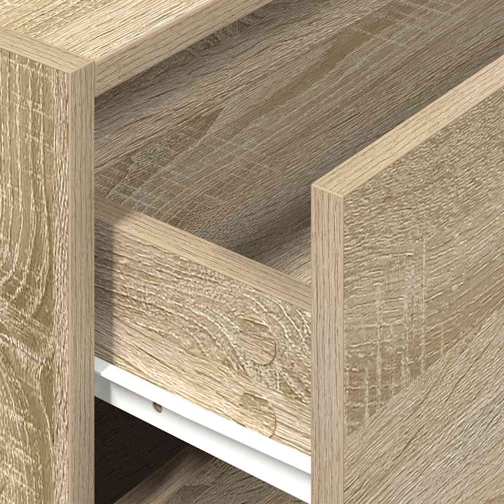 vidaXL Cabinet with 2 Drawers Sonoma Oak 60x31x40 cm Engineered Wood
