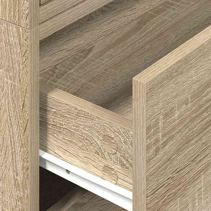 vidaXL Cabinets with 2 Drawers 2 pcs Sonoma Oak 60x31x40 cm Engineered Wood