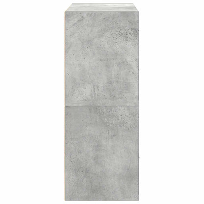 vidaXL Cabinets with 2 Drawers 2 pcs Concrete Grey 60x31x40 cm Engineered Wood