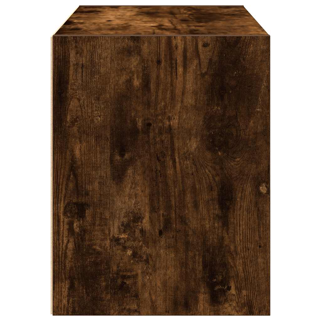 vidaXL Cabinet with 2 Drawers Smoked Oak 60x31x40 cm Engineered Wood