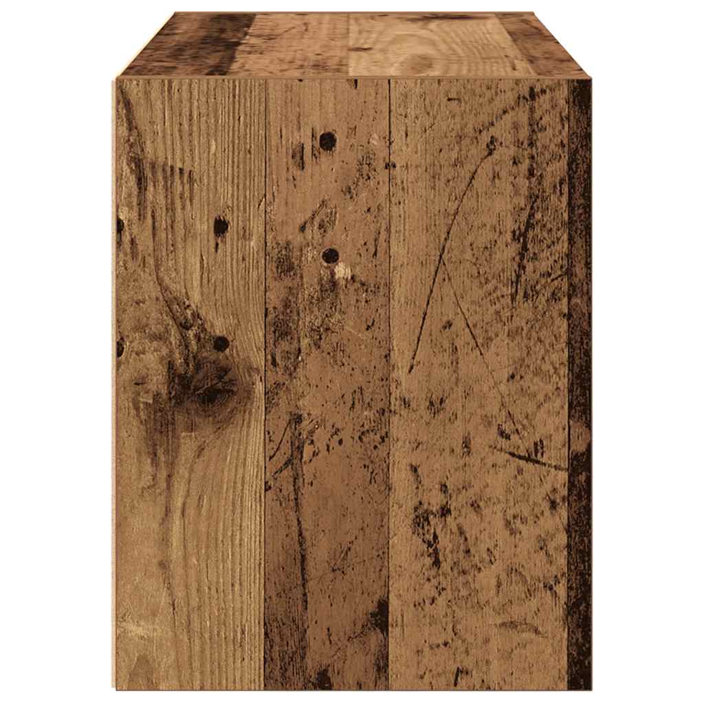vidaXL Cabinet with 2 Drawers Old Wood 60x31x40 cm Engineered Wood