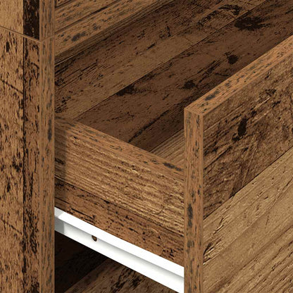 vidaXL Cabinets with 4 Drawers 2 pcs Old Wood 60x31x40 cm Engineered Wood