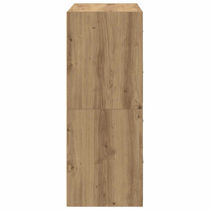 vidaXL Cabinets with 2 Drawers 2 pcs Artisan Oak 60x31x40 cm Engineered Wood