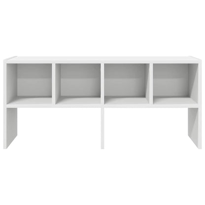 vidaXL Shoe Rack Stackable White 89.5x30x40 cm