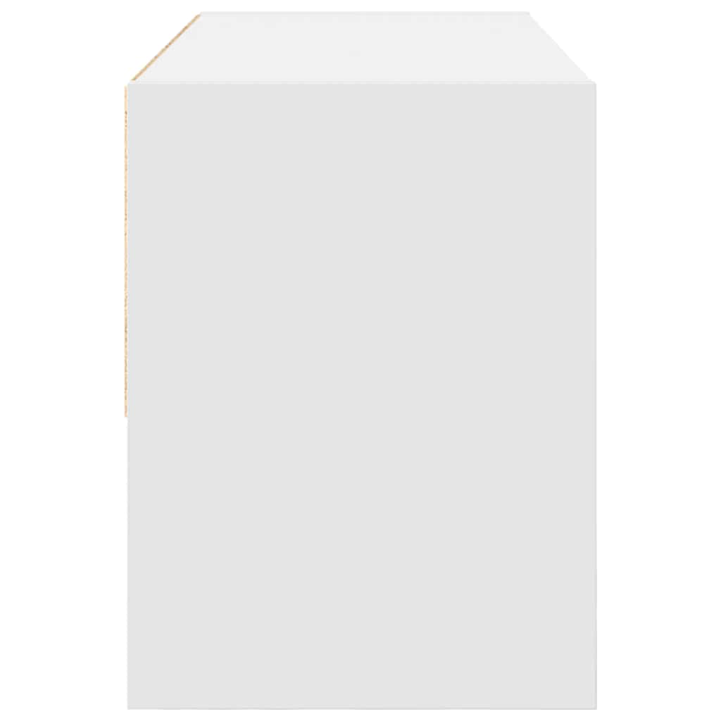 vidaXL Shoe Rack Stackable White 89.5x30x40 cm